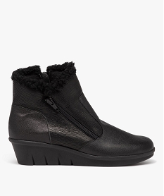 SANS GENRE CAMEL BOOTS NOIR:30387750250-Cuir chevre/Polyester/Pvc/Polyester/