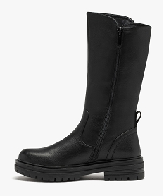 bottes esprit biker a semelle crantee femme noirE002801_3