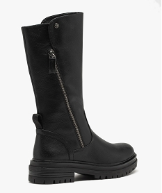bottes esprit biker a semelle crantee femme noirE002801_4