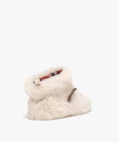 chaussons bebe boots en forme de cerf a nez rouge beigeE005301_4