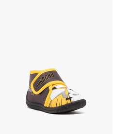 chaussons garcon bottillons imprimes pikachu - pokemon blancE006401_2