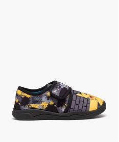 chaussons garcon imprimes pikachu a bande scratch - pokemon grisE008001_1