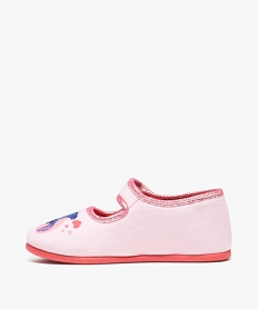 chaussons fille ballerines imprimees stitch - disney rose fille