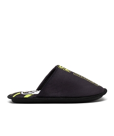 GEMO Chaussons garçon mules en velours - Freegun vert standard