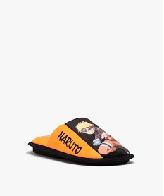 chaussons garcon mules plates en velours - naruto noirE009801_2