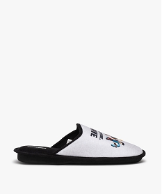GEMO Chaussons enfant mules en velours imprimé - Minecraft gris standard