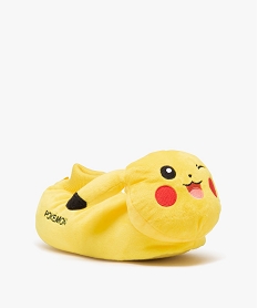 chaussons garcon en volume pikachu - pokemon jauneE010301_2