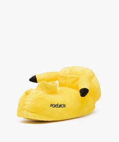 chaussons garcon en volume pikachu - pokemon jauneE010301_4
