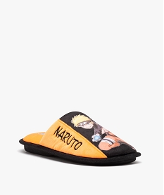 chaussons homme imprimes et moelleux en velours - naruto orangeE011201_2