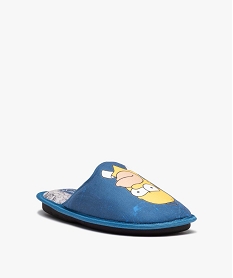 chaussons homme mules imprimees - simpsons multicoloreE011701_2