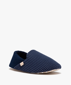 chaussons homme pantoufles confort unis en velours multicoloreE011901_2