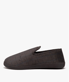 chaussons homme pantoufles a motif prince de galles - isotoner brunE012101_3