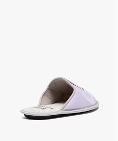 chaussons femme mules en jersey imprimees - naruto grisE013501_4