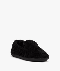 chaussons femme pantoufles fourrees unies - isotoner noirE015501_2
