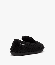 chaussons femme pantoufles fourrees unies - isotoner noirE015501_4