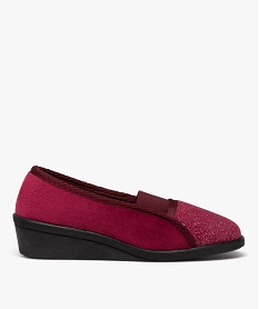 SANS GENRE NOIR PANTOUFLE BORDEAUX:30485810069-Polyester/Polyester/Pvc/Polyester/