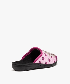 chaussons femme mules confortables en jersey violetE016601_4