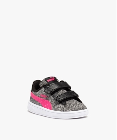 baskets fille pailletees avec double scratch - puma noirE019401_2