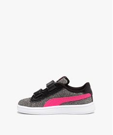 baskets fille pailletees avec double scratch - puma noirE019401_3