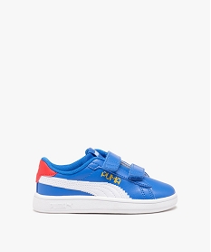 baskets garcon tricolores a double scratch ajustables - puma bleu baskets et tennisE019501_1