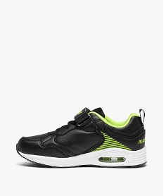 baskets garcon style running avec semelle a bulle dair et a scratch - airness noir basketsE019701_3