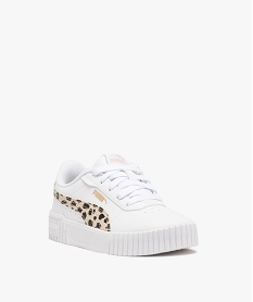 baskets fille unies avec bande a imprimes - puma blanc basketsE021401_2