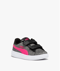 baskets fille a paillettes et a scratch - puma noirE021501_2