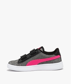 baskets fille a paillettes et a scratch - puma noir basketsE021501_3