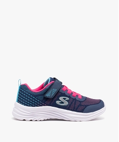 GEMO Baskets fille running en mesh à reliefs - Skechers Bleu