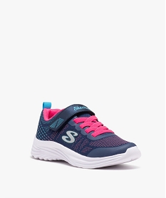 baskets fille running en mesh a reliefs - skechers bleu basketsE022301_2