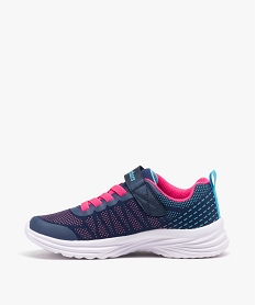 baskets fille running en mesh a reliefs - skechers bleu basketsE022301_3