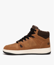 baskets garcon mid-cut en suedine avec col matelasse - champion orange baskets montantesE023301_3