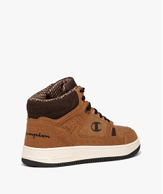 baskets garcon mid-cut en suedine avec col matelasse - champion orangeE023301_4