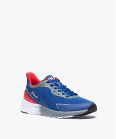 bakets garcon en velcro style running - fila bleu basketsE023401_2