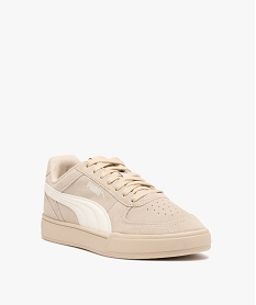 baskets homme a lacets en suedine - puma beigeE023701_2