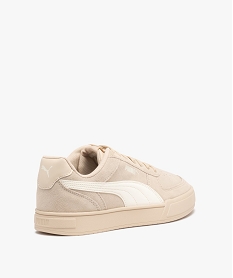 baskets homme a lacets en suedine - puma beigeE023701_4