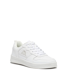 baskets homme unies a lacets - kappa blancE024401_2