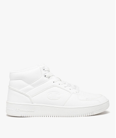 baskets homme mid-cut unies a col matelasse et a lacets - champion blanc baskets montantesE024501_1