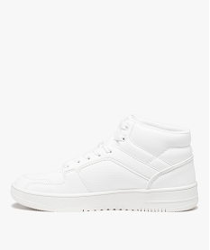 baskets homme mid-cut unies a col matelasse et a lacets - champion blanc baskets montantesE024501_3