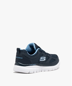 baskets homme dessus uni en mesh a lacets - skechers bleuE025001_4