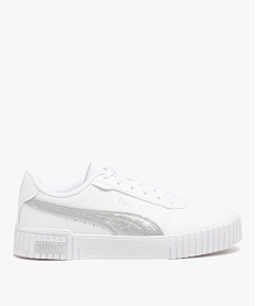 GEMO Baskets femme à bande métallisée - Puma Blanc