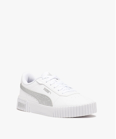 baskets femme a bande metallisee - puma blanc baskets pumaE025801_2