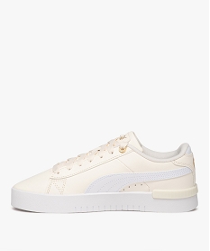 baskets femme dessus uni en cuir a lacets avec semelle epaisse - puma beige baskets pumaE026201_3