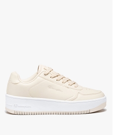 baskets femme unies style retro a lacets - champion blanc baskets et tennisE026401_1