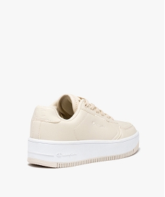 baskets femme unies style retro a lacets - champion blanc baskets et tennisE026401_4