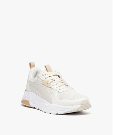 baskets femme motifs perfores et lacets – adidas advantage k blanc femme