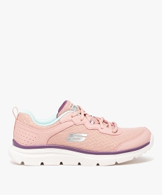 GEMO Baskets femme running à paillettes - Skechers rose vif