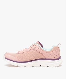 baskets femme running a paillettes - skechers rose baskets skechersE027701_3