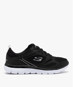 baskets femme running dessus en mesh uni - skechers noir baskets skechersE027901_1