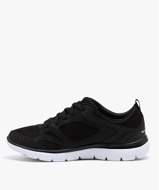 baskets femme running dessus en mesh uni - skechers noir baskets skechersE027901_3